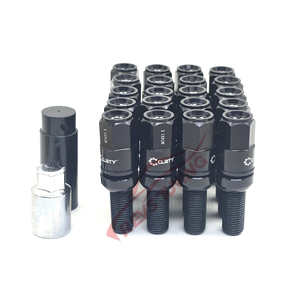 20 шт. M14X1.5 M14X1.25 M12X1.5 M12X1.25 класс 12,9 высокопрочная сталь гоночный стиль болт колеса автомобиля Блокировка колеса гайка