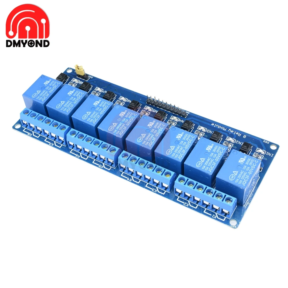 Модуль платы реле постоянного тока 5 в 8 каналов модуль для оптопары Arduino