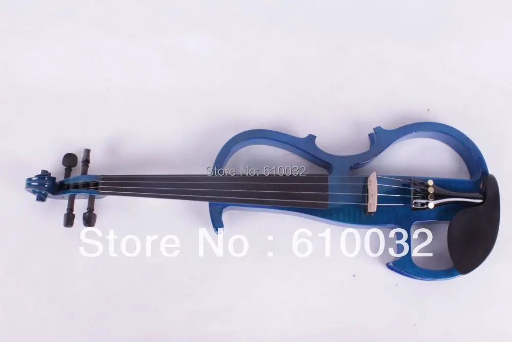 

4/4 Electric Violin Solid wood 8 --8# silvery blue color 4 string