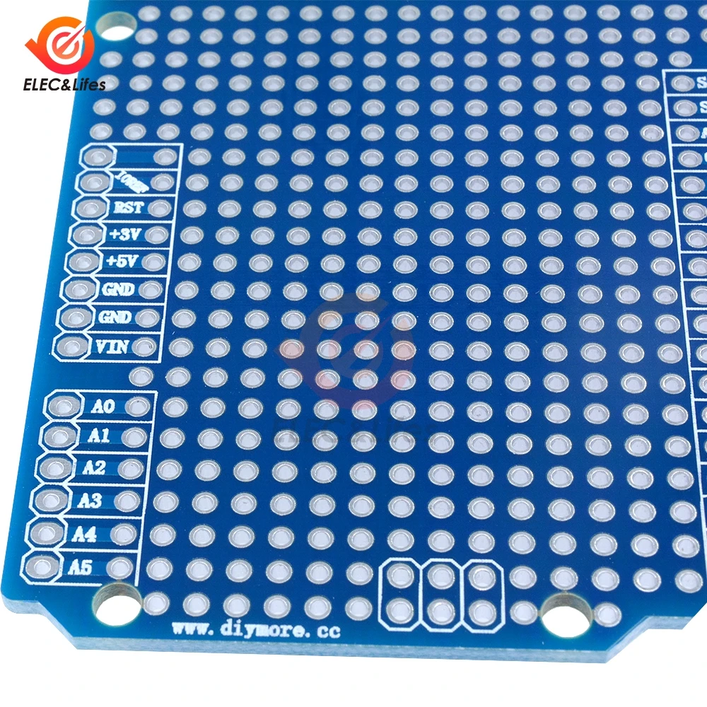 1 комплект Прототип платы расширения для Arduino ATMEGA328P UNO R3 Прото Щит FR-4 волокна PCB макет Protoshield 2,54 мм шаг