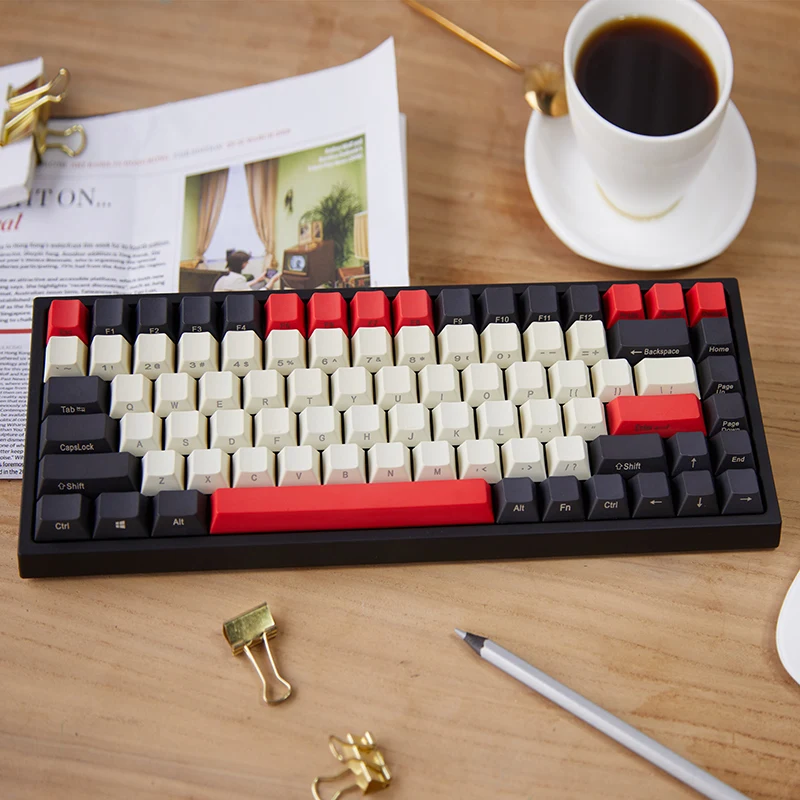 Keycool 84 bluetooth механическая клавиатура cherry mx прозрачные переключатели Беспроводная игровая клавиатура mx коричневый mini84 BT 4,0