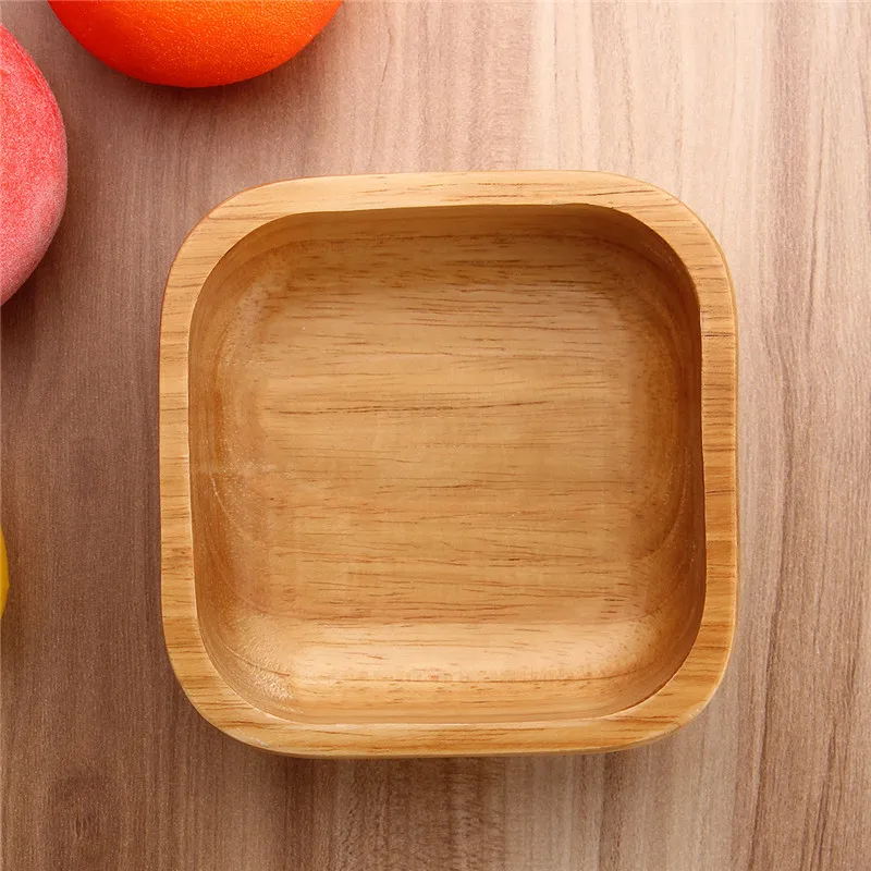 1 шт. Деревянная миска для супа, рисовые миски для лапши, детский Ланч-бокс, кухонная посуда для кормления ребенка, контейнеры для еды, одноцветные