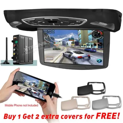 10.1 &quotМонтируемые На Крыше Автомобиля DVD Монитор с HDMI 1024*600 Кнопки Касания ИК