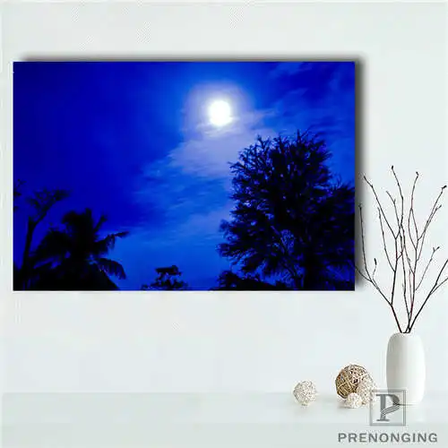 Пользовательские tree_light (1) Печатный постер тканевая ткань настенные