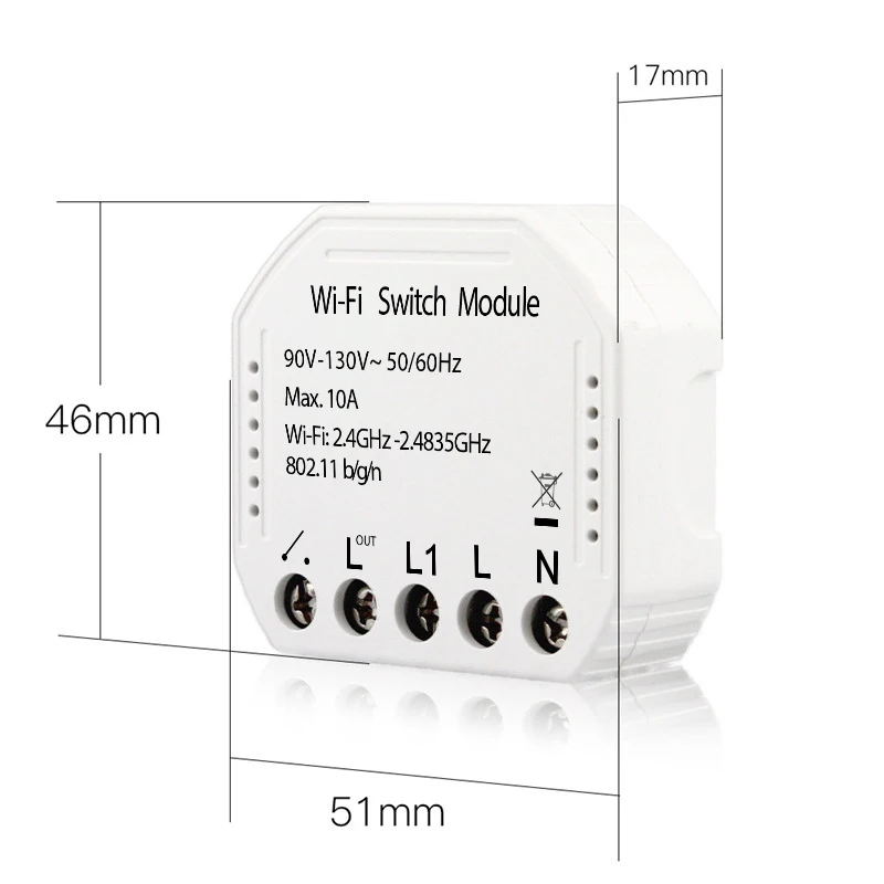 Wifi умный выключатель света Diy модуль Smart Life/Tuya приложение дистанционное
