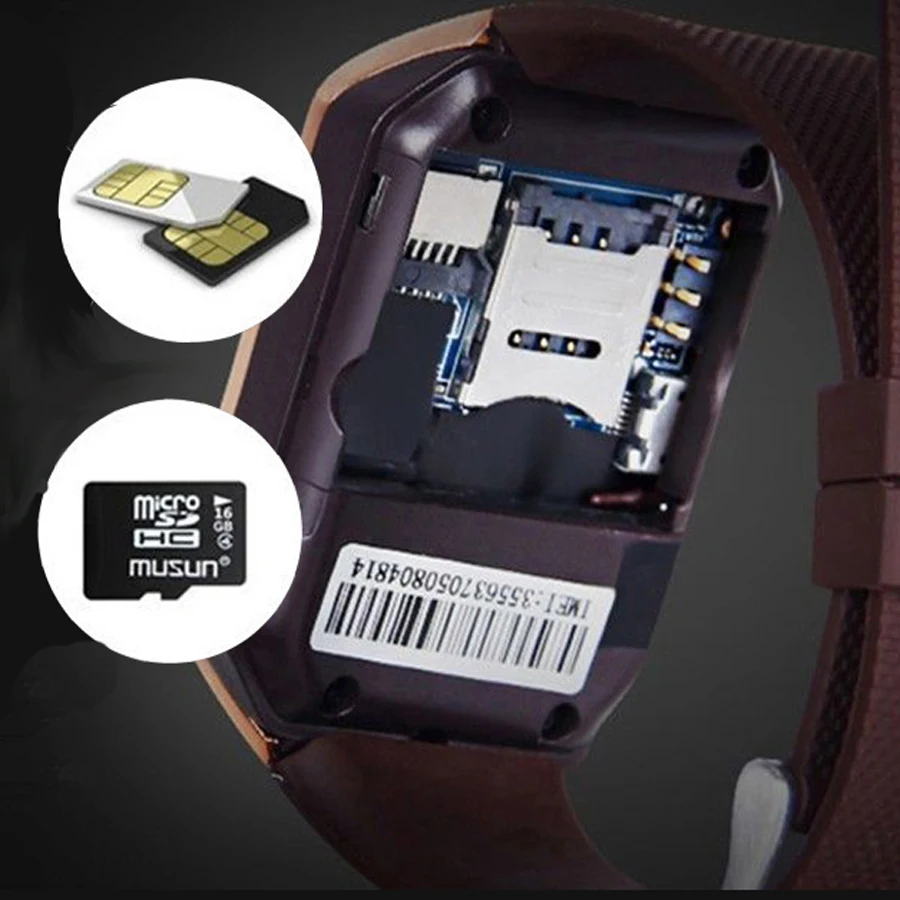 DZ09 Bluetooth умные часы Синхронизация уведомлений будильник поддержка SIM TF карта