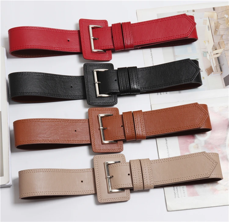 

Double Ring Women Belt Fashion Pu Leather Metal Buckle Heart Pin Belts for Women Ladies Leisure Dress Jeans Wild Waistband Sw59