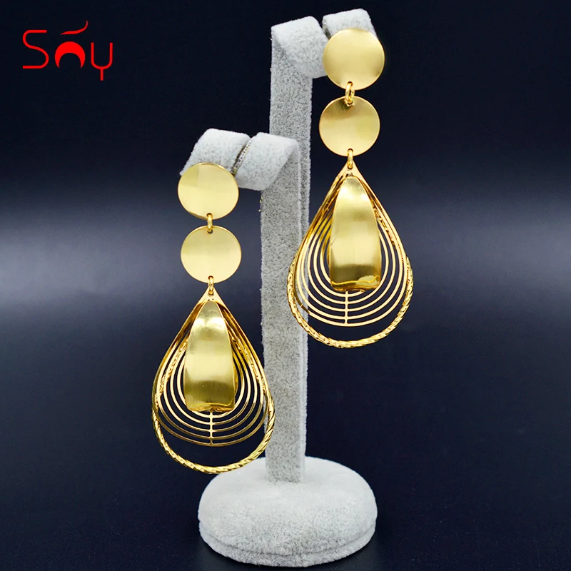 Sunny Jewelry 2020 Новые поступления длинные висячие серьги для женщин Свадебные Дубаи