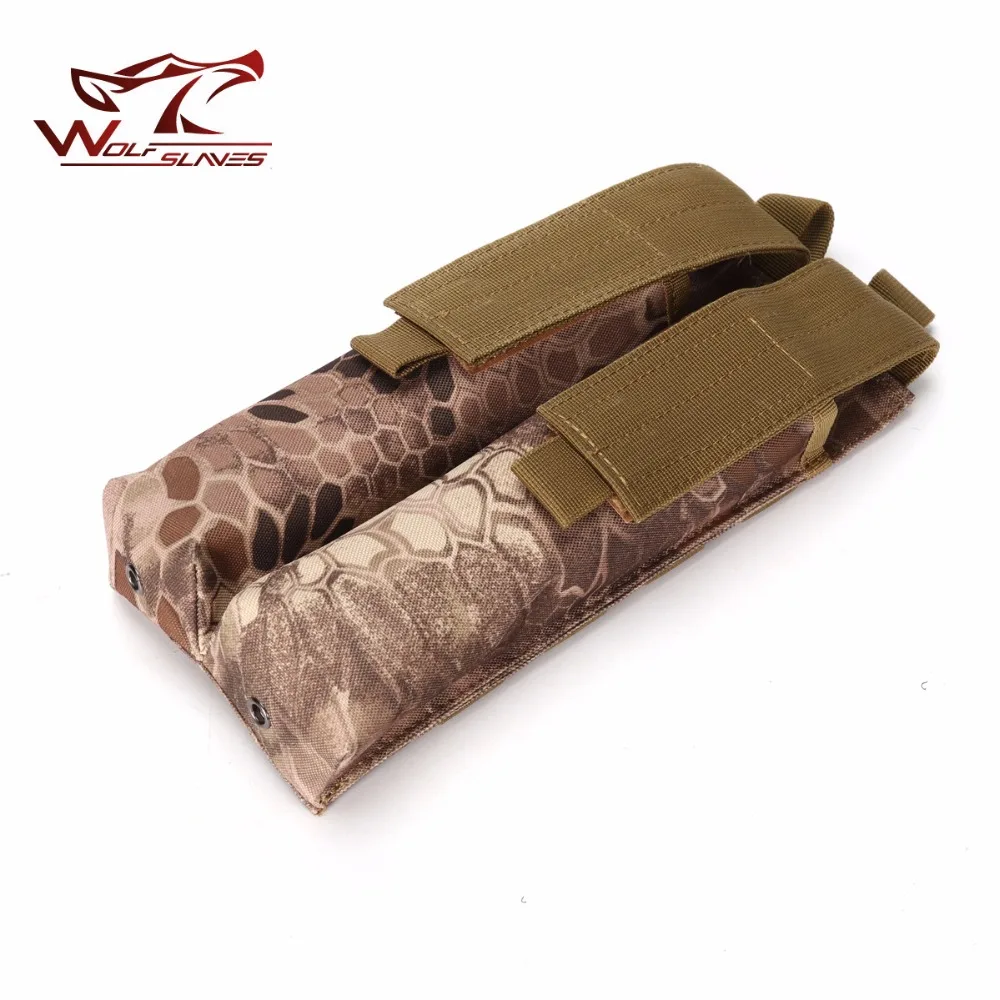 Python P90 тактическая сумка винтовка подсумок Двойной Пистолет Журнал MOLLE Чехол для