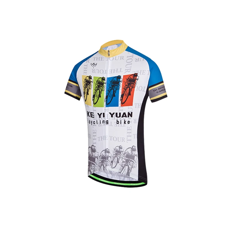 

KEYIYUAN Cycling Short Sleeve Top Mountain Bike Easy Dry Spring Summer Breathable Sportswear