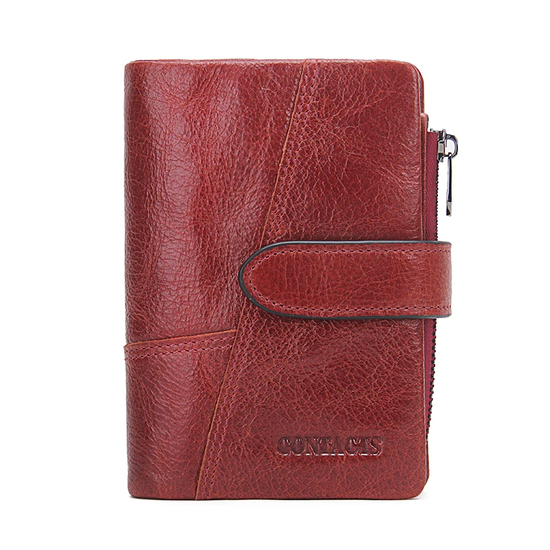 Женские кошельки из натуральной воловьей кожи Contact's модный кошелек держатель