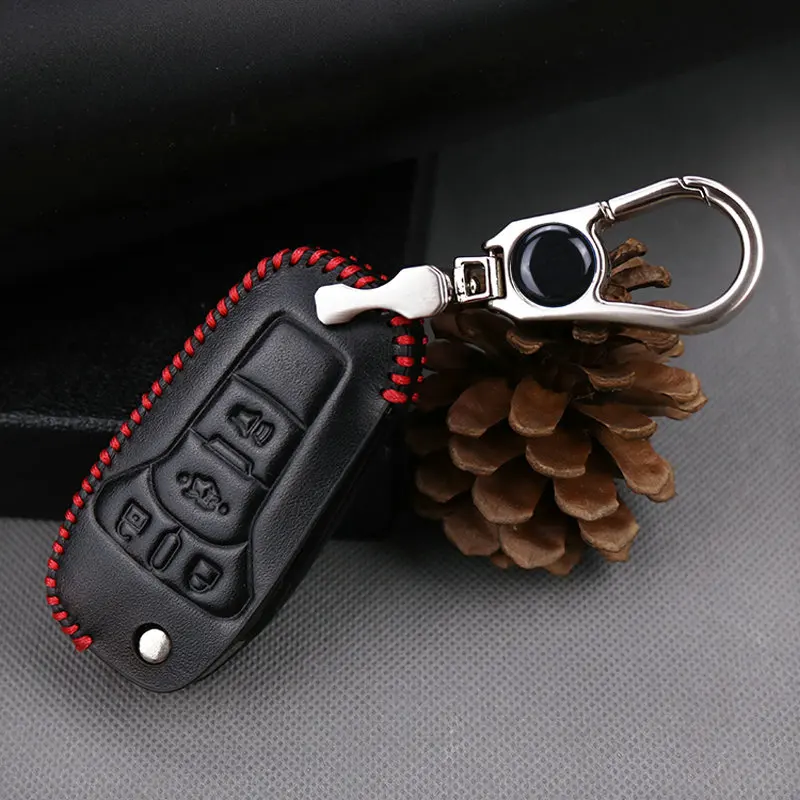 Ключи цепочка на клапане для Ford Focus 2 MK3 Fiesta Fusion Explorer Ecosport Ranger Mondeo C MAX S-MAX F150 4 чехол для ключей с кнопками держатель