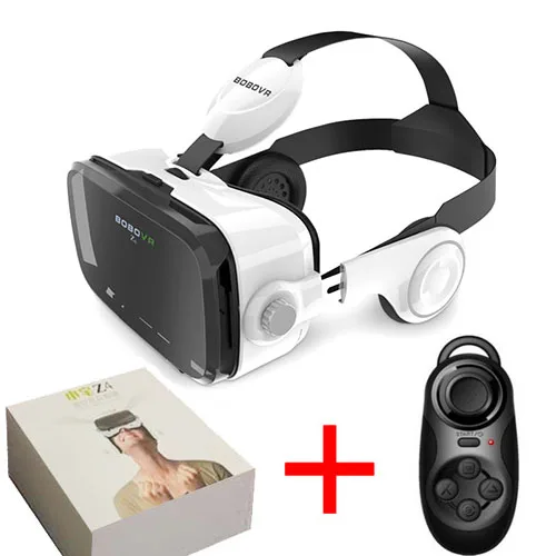 032 BOBO VR Z4 кожаный 3D картонный шлем виртуальной реальности очки VR очки гарнитура наушники коробка 2 для 4-6 'смартфонов - Цвет: 032