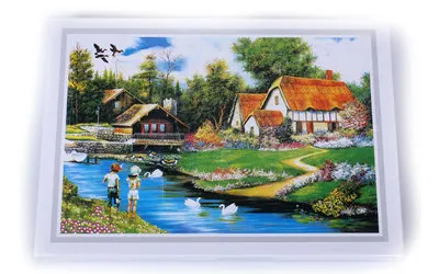 Горячая Распродажа! 1000 шт. бумажные Пазлы для взрослых, ландшафтные головоломки для детей, развивающие игрушки Ван Гога, картина для украшения дома - Цвет: 13