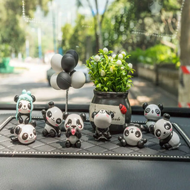 

Panda car ornaments eight panda ornaments