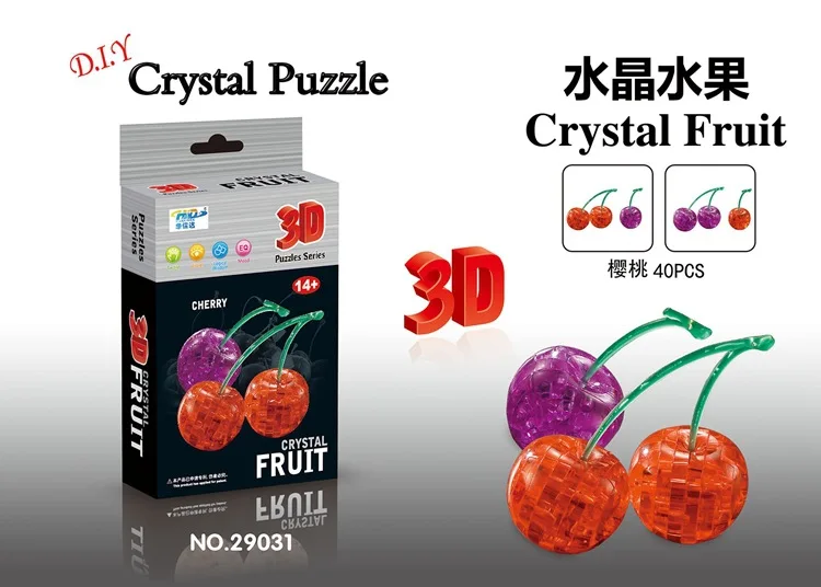 3D головоломка собрана трехмерный кристалл кулон Пластиковые для детских