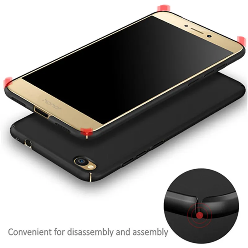 Snzvok 360 Защита жесткий поликарбонатный чехол для huawei enjoy 6 S 7 plus ультра-тонкий P8 P10 lite