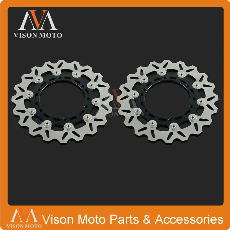 2 шт. передний плавающий тормозной диск для Yamaha XJ600 98 03 XTZ660 08 13 TDM900 02 14 YZF600 96 07 YZF1000 YZF
