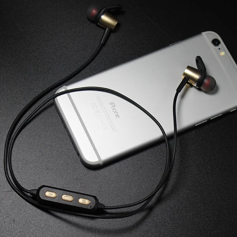 2017 HUINIU Bluetooth гарнитура Металлические Магнитные беспроводные стерео наушники с