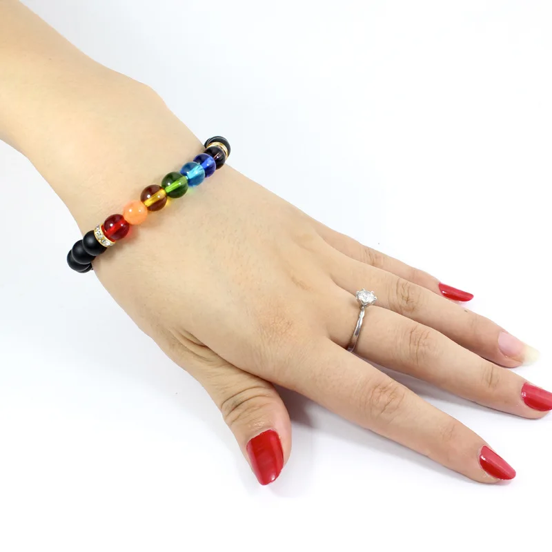 Новое поступление матовые стеклянные бусины 7 чакр восстанавливающие баланс