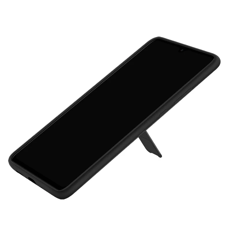 Оригинальный чехол подставка для Huawei Mate 20 X мягкий из жидкого силикона со