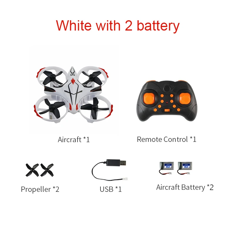 White with 2 battery JJRC H56 TaiChi Мини RC Квадрокоптер инфракрасный зондирующий пульт дистанционного управления Дрон RTF удержание высоты обновление VS H36 H52 игрушки - Цвет: White with 2 battery