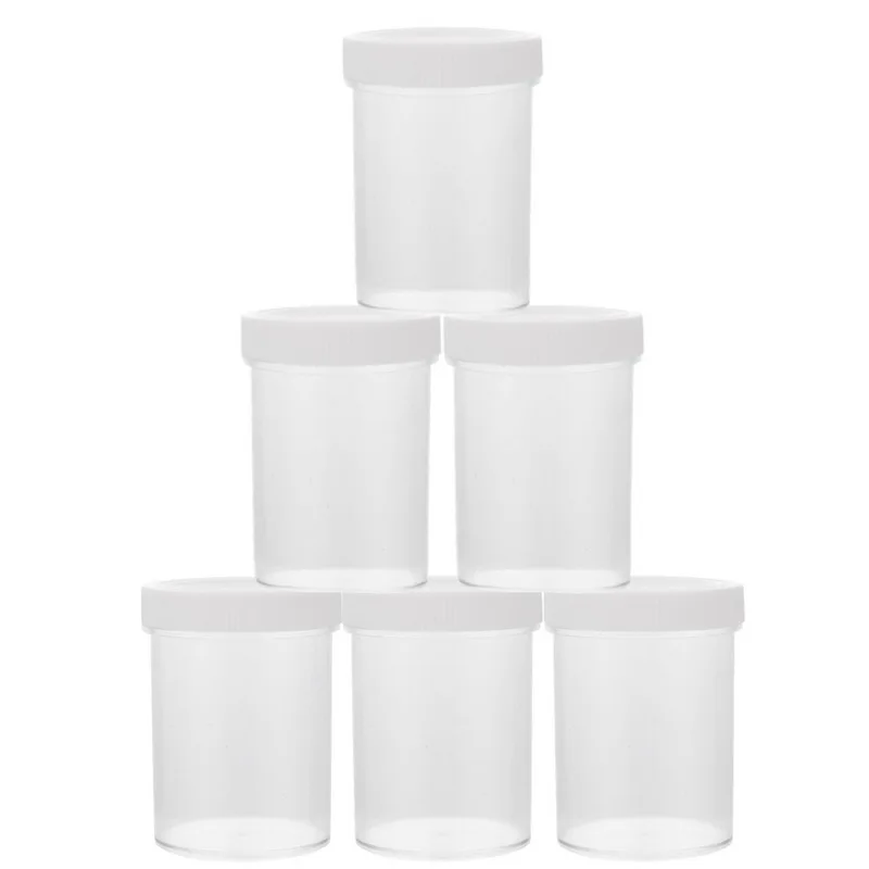 Hoomall 1PC 120ml White Cover Supplies Widemouth Bottle Storage Transparent Jar Plastic Party Packaging Box Case | Дом и сад