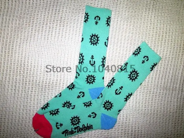 Free Shipping Cotton Stockings for Men Sport Skate Soks Long Dolphin Socks Women WZ025 | Обувь