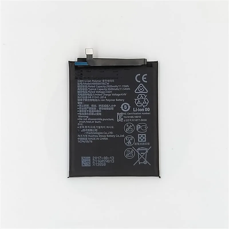 HB405979ECW 3020mAh батарея для Huawei NOVA CAZ-AL10 CAZ-TL00 Enjoy 6S Honor 6c Y6 PRO 2017 Y5 P9 Lite | Мобильные