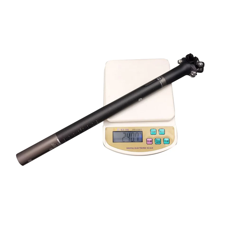 Карбоновая опора для сиденья TOSEEK подлинные 27 2/30 8/31 6x35 0/400 серые матовые