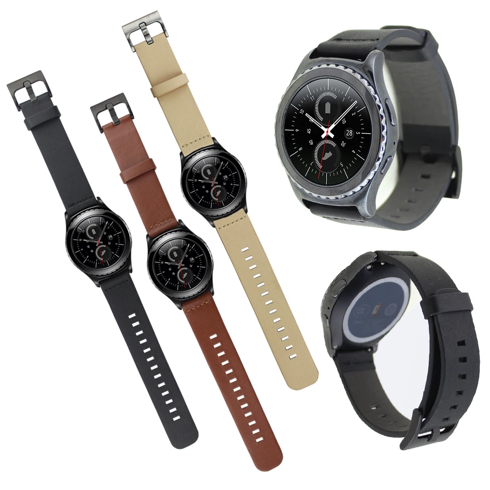 Чёрный коричневый бежевый Пояса из натуральной кожи ремешок для Samsung Galaxy