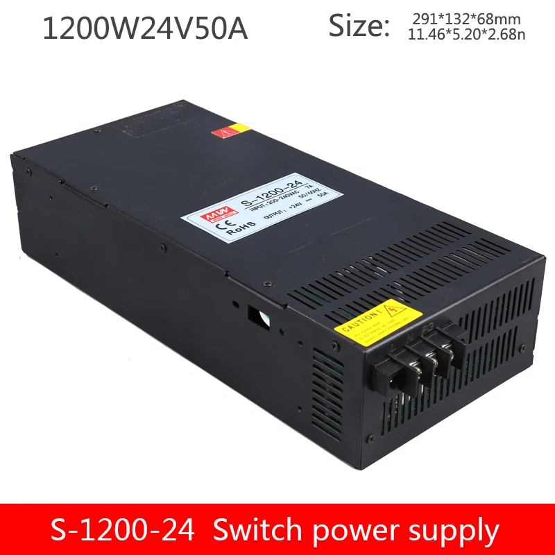 Промышленный импульсный источник питания S-1200W-24V50A/12 в а 36 В 33 А 48 25 60 80