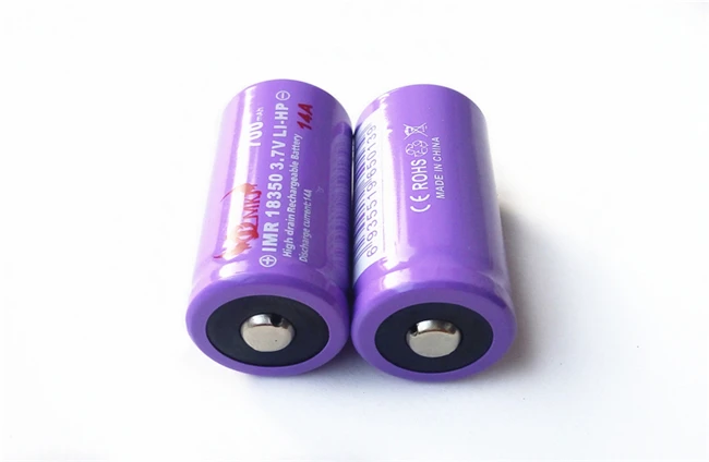 Заводская розетка для высокой энергии J.C.M IMR 18350 3 7 v 700mah 14A литий ионный