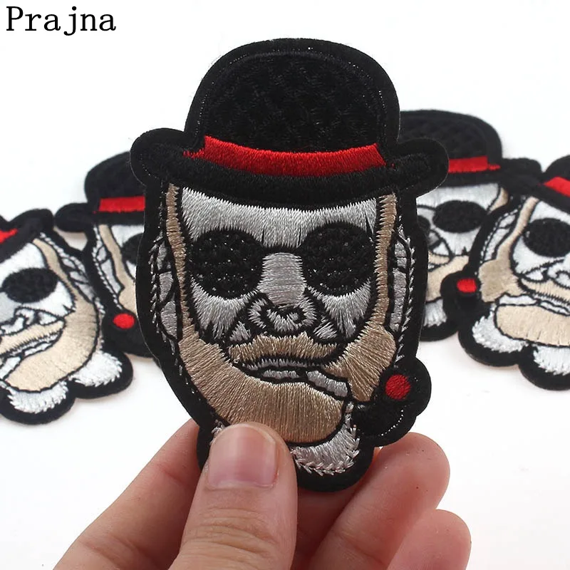 Модные мужские нашивки Prajna дешевые вышитые для одежды Мультяшные головные уборы