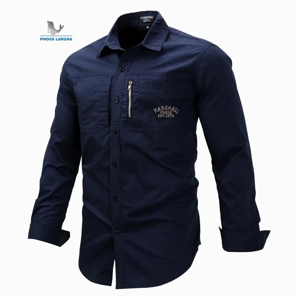Summer Military Quick-drying Outdoor Men's shirts Solid Color Turn-down Collar Men's Tactical Clothing Camping Long-sleeved Khak