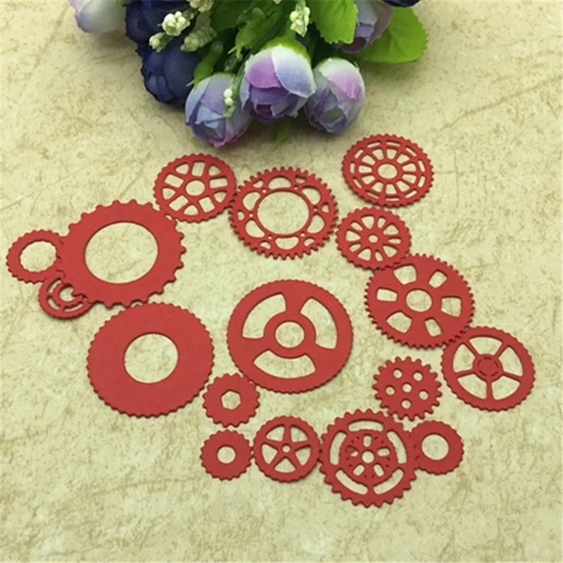 Gear Set Metal Steel Embossing Cutting Dies Craft Scrapbooking DIY Card Making Photo Decoration | Дом и сад