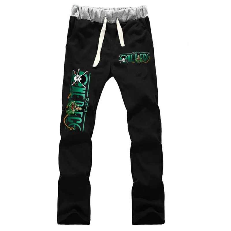 

Anime One Piece Roronoa Zoro Letter Printed Straight Sweatpants Cotton Casual Sweat Pants Loose Tracksuit High Quality Trousers