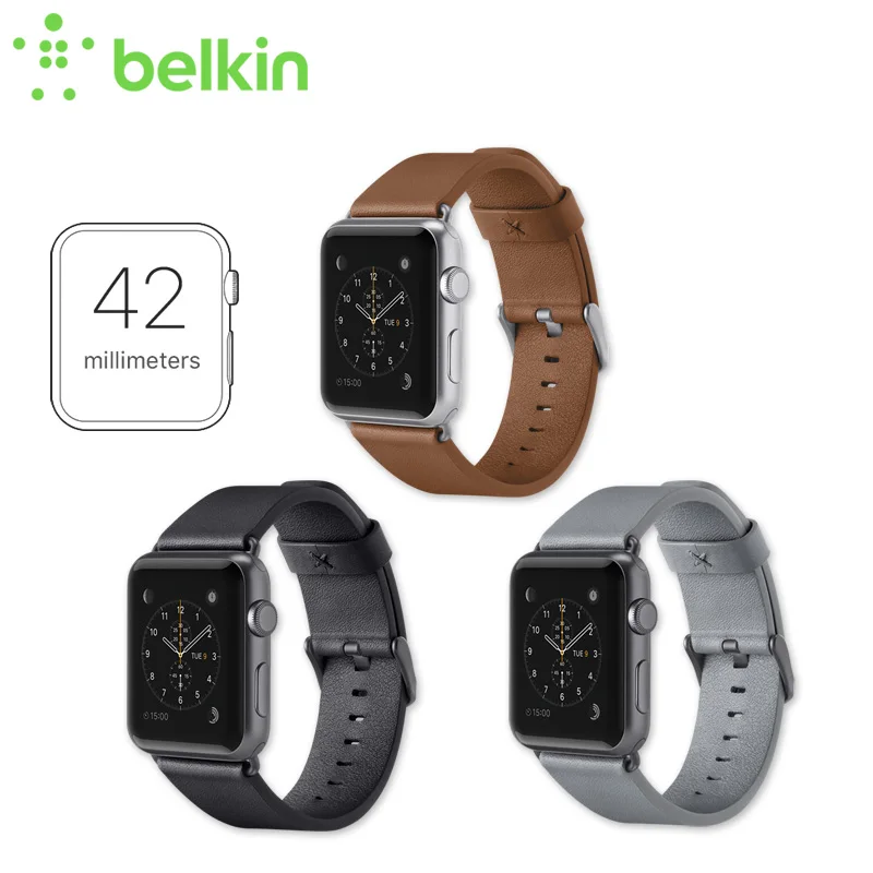 Belkin оригинальный классический итальянский кожаный ремешок для Apple Watch 44 мм 42 с