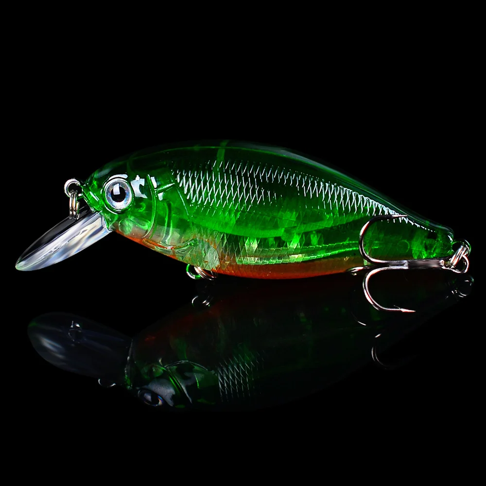 FLYBASS 1 шт. рыболовные снасти Crank bassbait 5 цветов рыболовная приманка пластиковая
