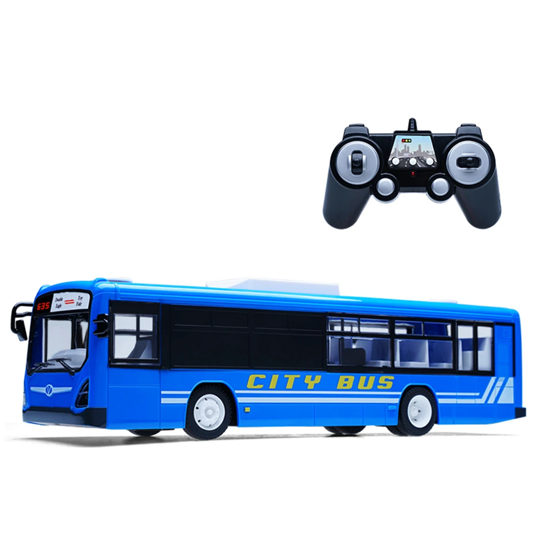 2,4G RC автомобиль автобус город экспресс модель RC игрушечный автомобиль с реалистичным светильник и звук-пульт дистанционного управления автобус игрушки подарок на день рождения красный