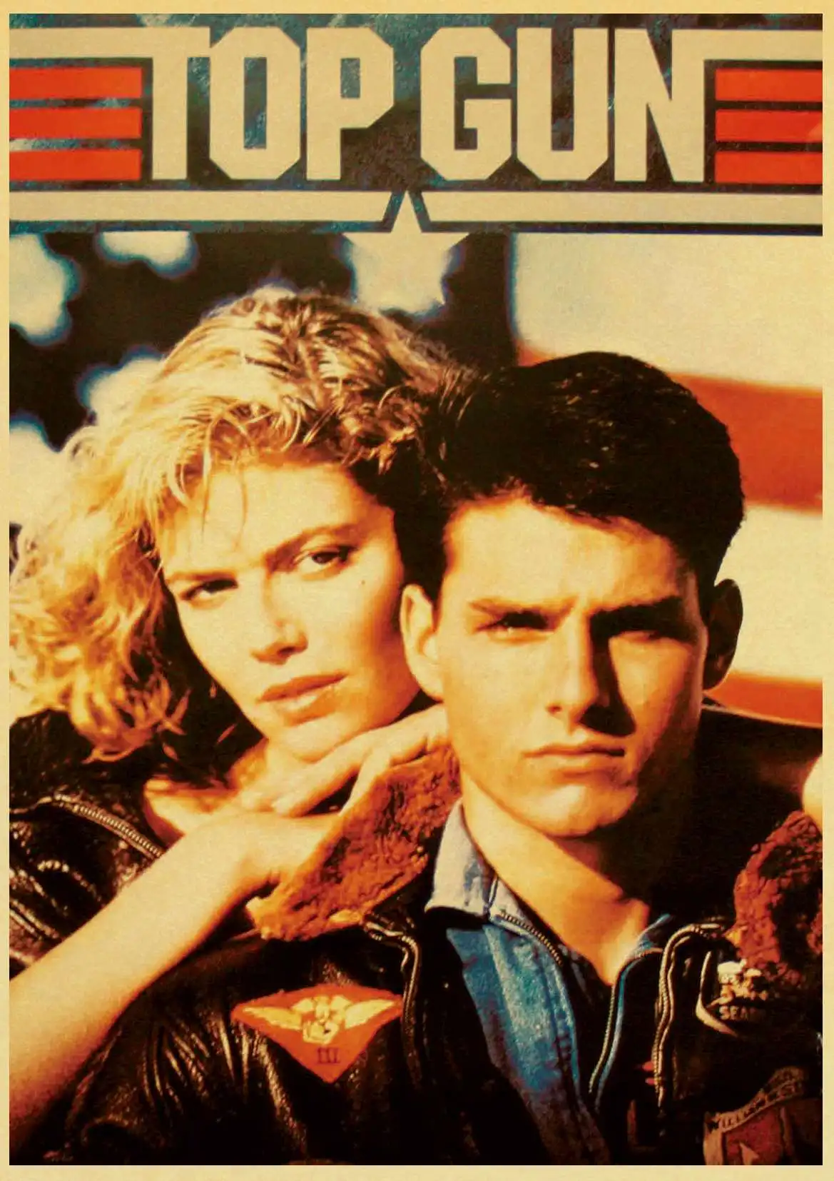 Телевизионная серия Top Gun ретро постер печатные Высококачественные наклейки на