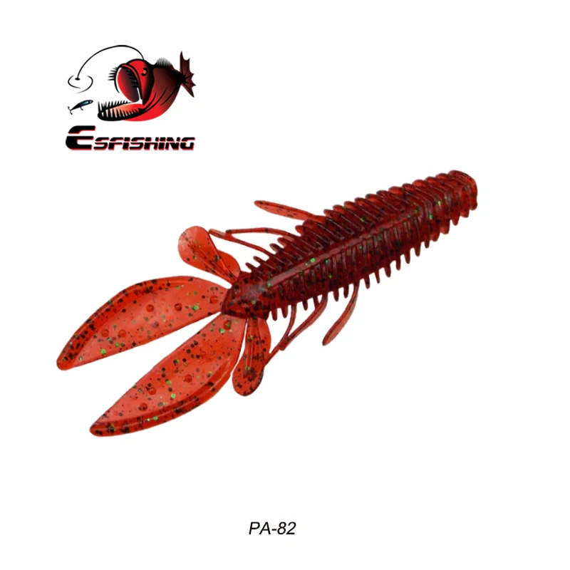 PA82 Рыболовные приманки ESFISHING, 6 шт., 100 мм, мягкие приманки для ловли карпа, приманки для ловли карпа - Цвет: PA82