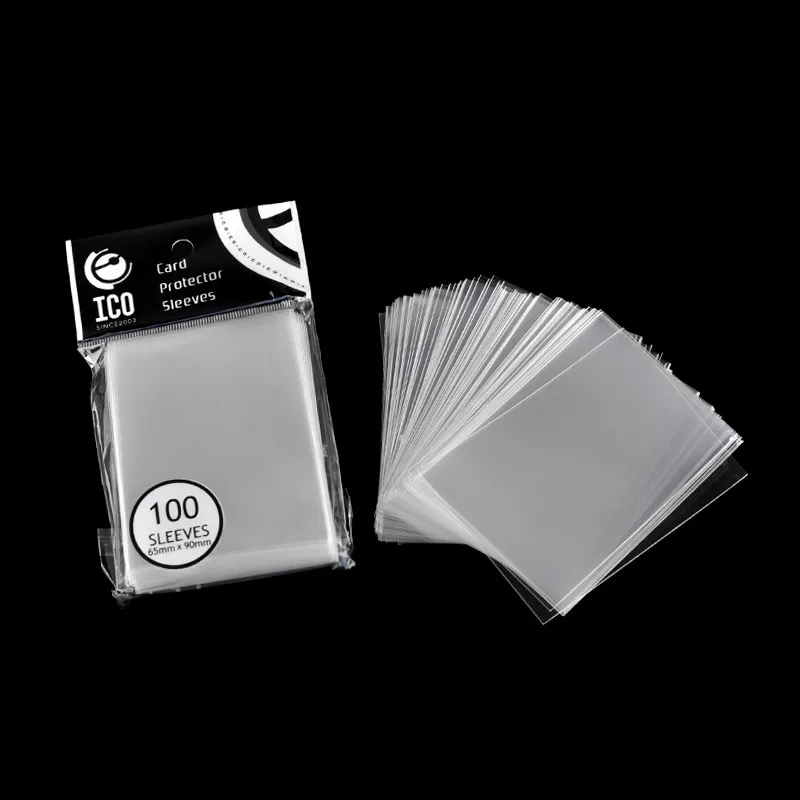 65*90 мм Rfid ID карты протектор рукава пыле прозрачный кредитной CPP Прозрачный поверхностный монтаж) Настольная игра держатель рукава 100 шт./упак