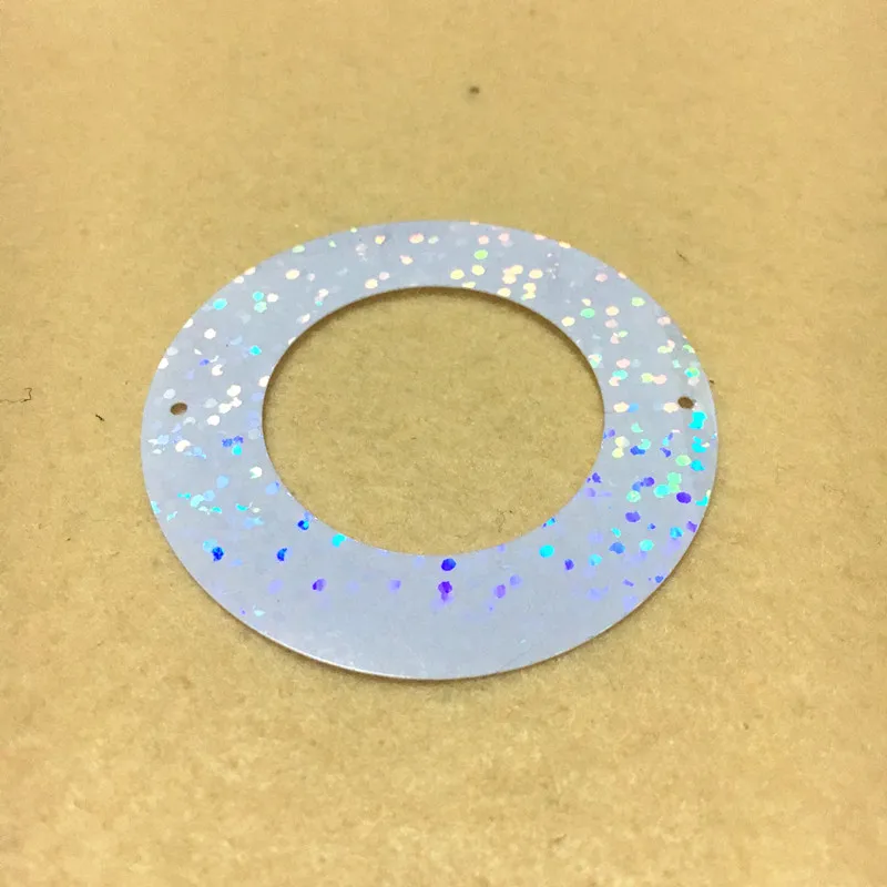 100 шт. лазерные белые большие блестки 50 мм из ПВХ | Дом и сад