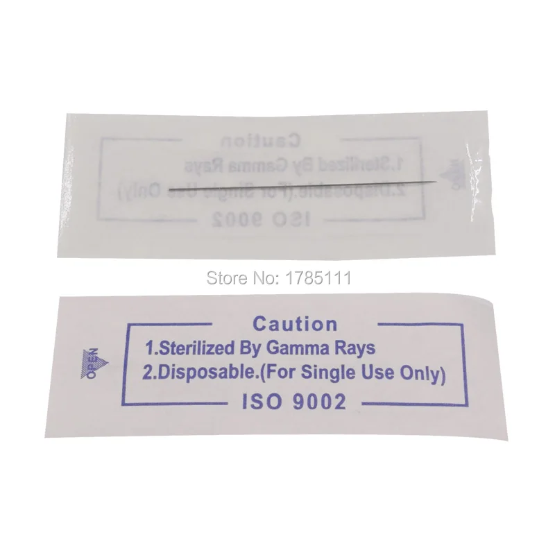 100 шт./лот одноразовые стерилизуемые профессиональные иглы для татуировки ручка