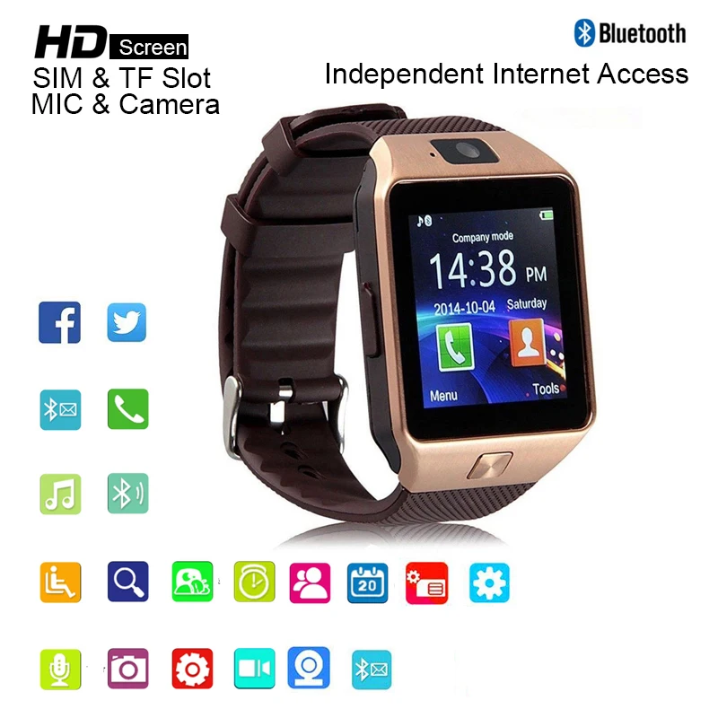 Смарт часы DZ09 Smartwatch Intelligent Bluetooth цифровой Спорт подключения Часы Android телефон
