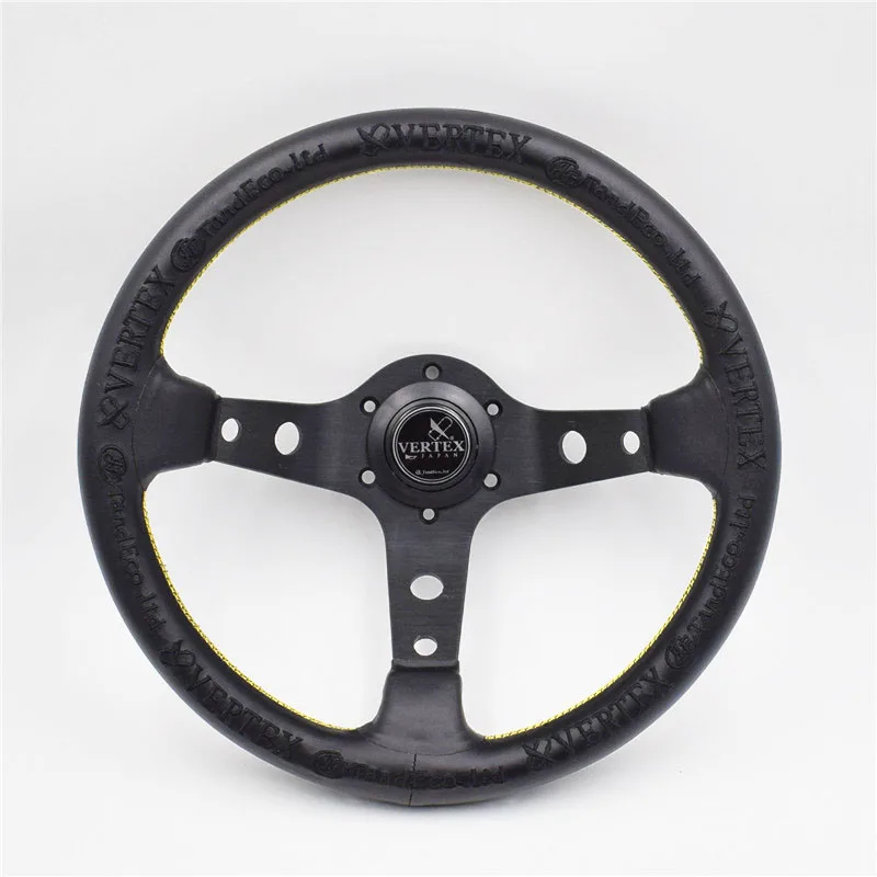 Рулевое колесо с вышивкой Vertex 13 дюймовое гоночное кожаное для дрифта|wheel car racing|wheel