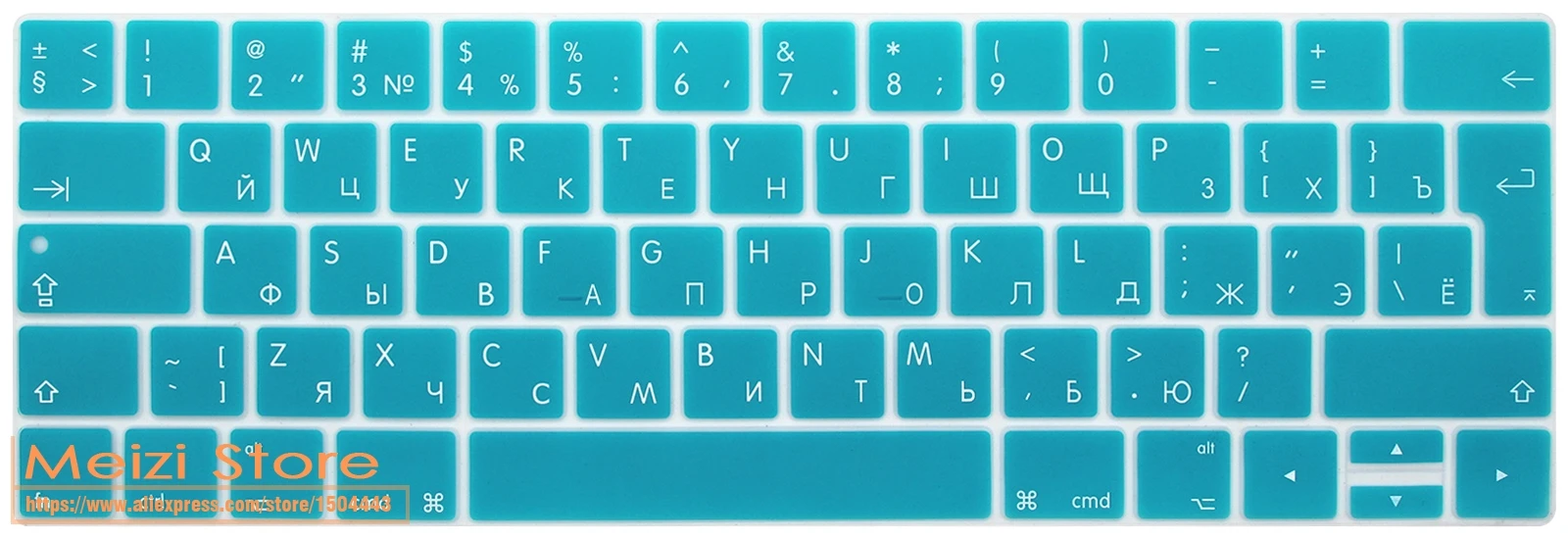 lakeblue Для MacBook Pro 13 15 дюймов& русская клавиатура защитная крышка A1706/A1707 с сенсорной панелью Русская версия Великобритании/ЕС ЕВРО - Цвет: lakeblue