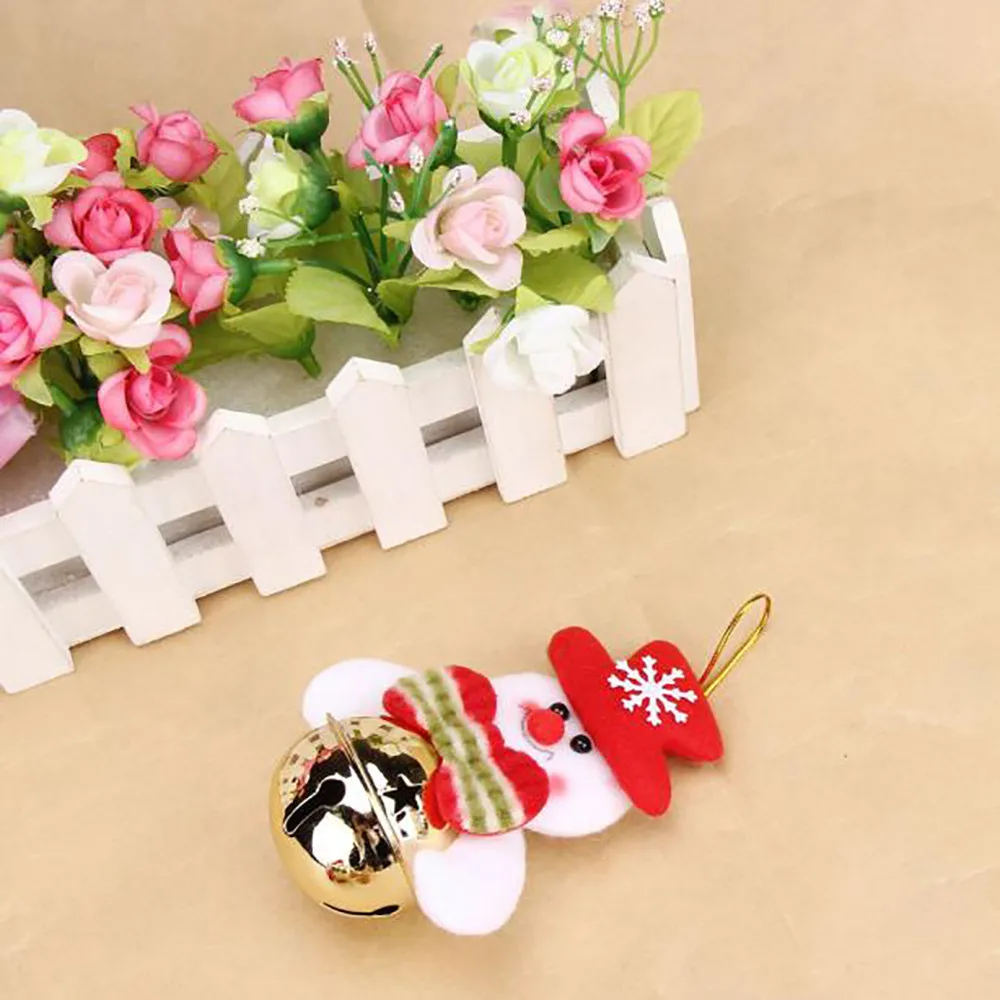 Рождественские украшения для дома елочные маленькие Мультяшные колокольчики