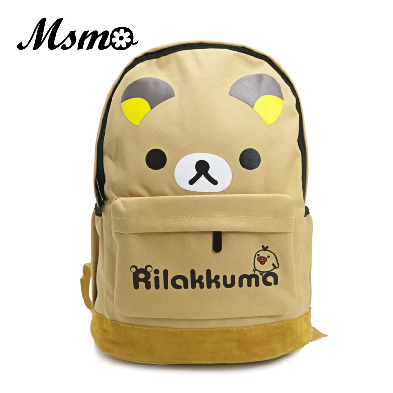 MSMO Kawaii San X Rilakkuma детская школьная сумка милый мультяшный Рюкзак Рождественский